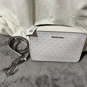 Michael Kors White Crossbody Bag
